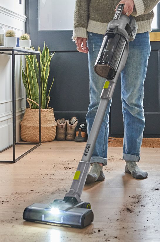 RYOBI Aspirateur Laveur Balai 3-en-1 Brushless 18V Sans Batterie
